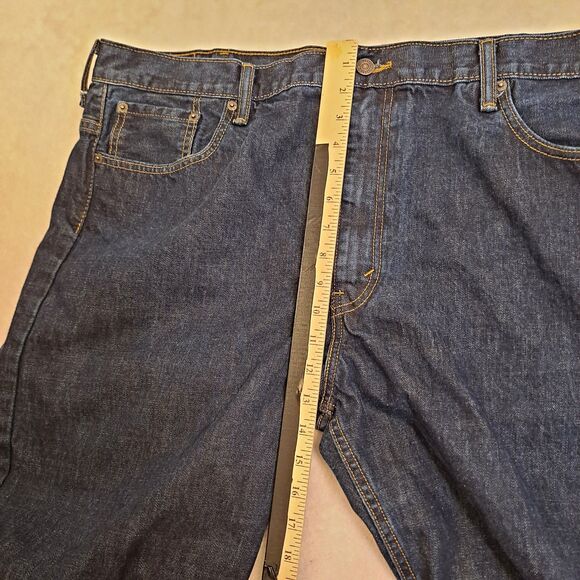 Levi's 569 Jeans Mens  42 X 32 (42 X 30) Loose Straight Fit Dark Wash - Picture 8 of 9